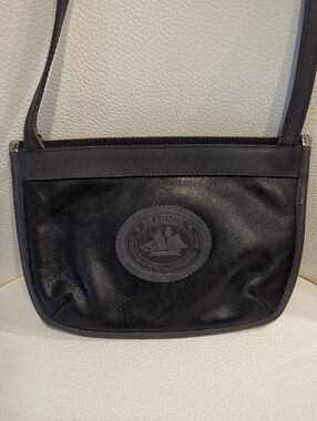 Brahmin Black Leather Crossbody Bag